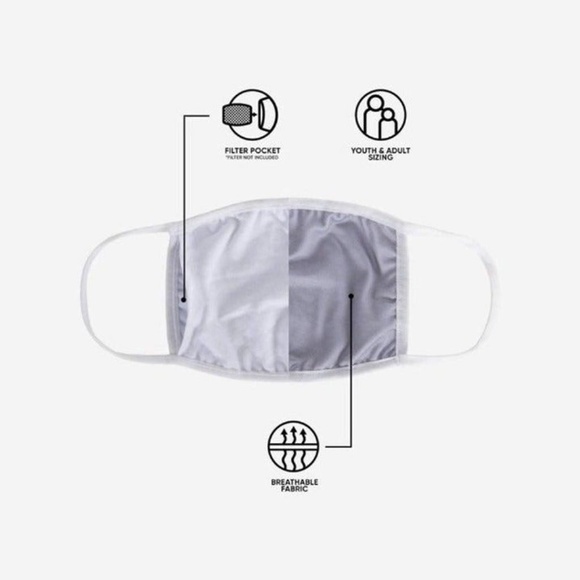 New England Patriots Adult 3 Pack Face Mask - Picture 3 of 3